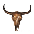 Hot sale bronze animal metal bull wall head for home decorative
